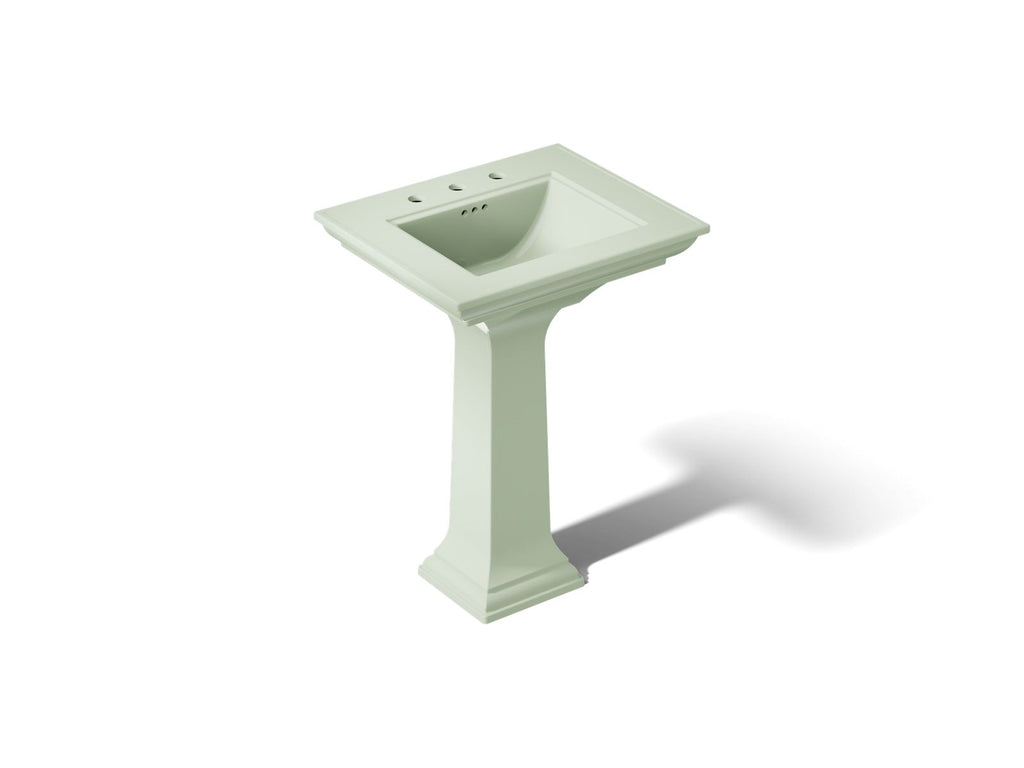 KOHLER K-2344-8-42 Memoirs Stately 25" Rectangular Pedestal Bathroom Sink - Aspen Green