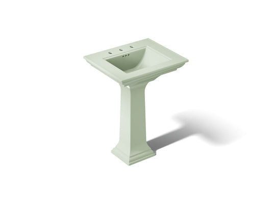KOHLER K-2344-8-42 Memoirs Stately 25" rectangular pedestal bathroom sink - Aspen Green