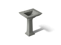 KOHLER K-2344-8-58 Memoirs Stately 25" Rectangular Pedestal Bathroom Sink - Thunder Grey
