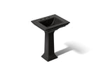 KOHLER K-2344-8-7 Memoirs Stately 25" Rectangular Pedestal Bathroom Sink - Black Black