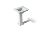 KOHLER K-2344-8-95 Memoirs Stately 25" Rectangular Pedestal Bathroom Sink - Ice Grey