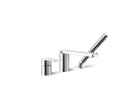 KOHLER K-23488-4-CP Parallel Deck-Mount Bath Faucet With Handshower - Polished Chrome