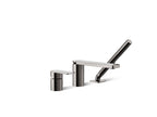 KOHLER K-23488-4-TT Parallel Deck-Mount Bath Faucet With Handshower - Vibrant Titanium