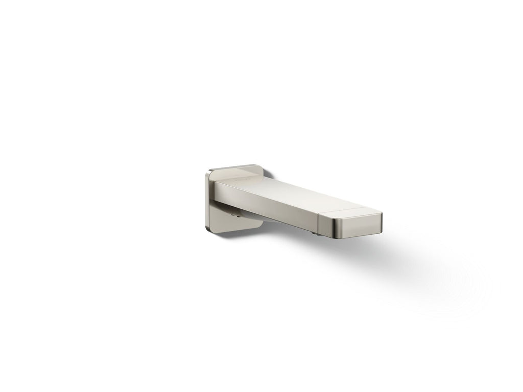 KOHLER K-23510-SN Parallel Wall-Mount Bath Spout - Vibrant Polished Nickel
