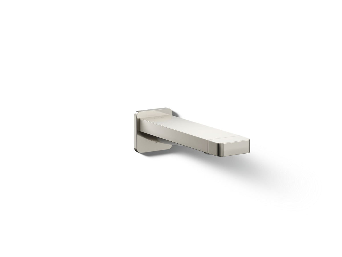 KOHLER K-23510-SN Parallel Wall-Mount Bath Spout - Vibrant Polished Nickel
