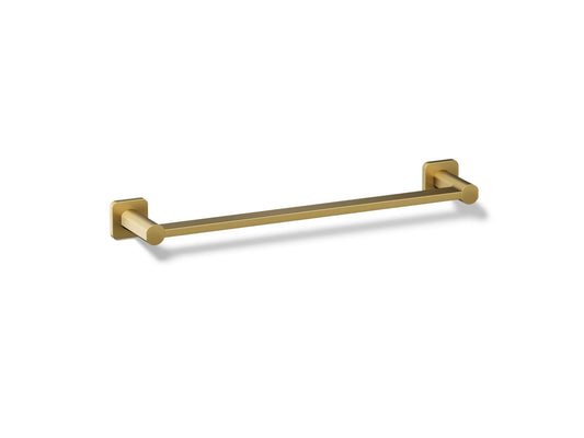 KOHLER K-23524-2MB Parallel 18" towel bar - Vibrant Brushed Moderne Brass