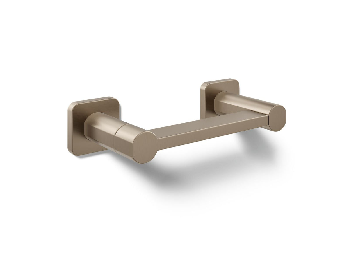 KOHLER K-23528-BV Parallel Pivoting Toilet Paper Holder - Vibrant Brushed Bronze