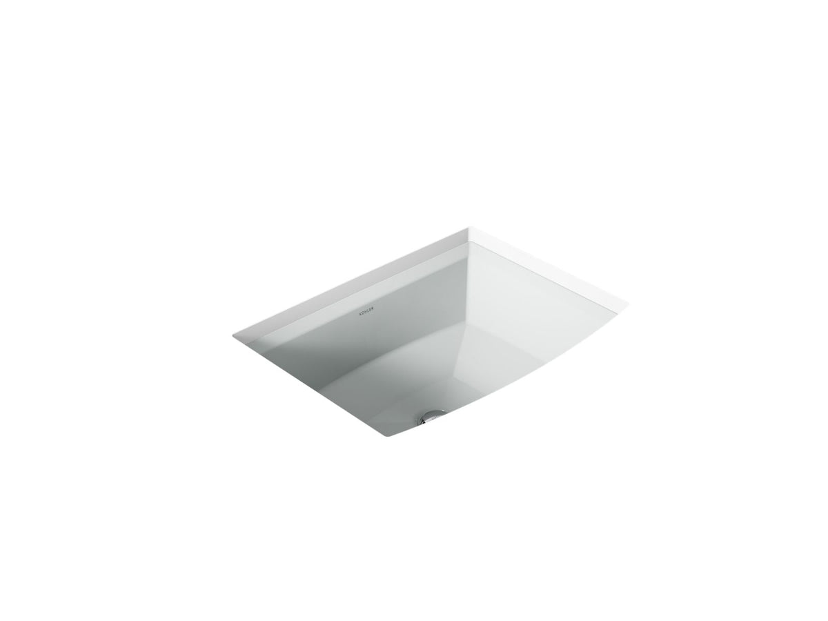 KOHLER K-2355-95 Archer 20" Rectangular Undermount Bathroom Sink - Ice Grey