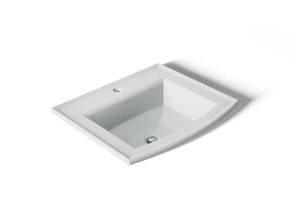 KOHLER K-2356-1-95 Archer 22-3/4" Rectangular Drop-In Bathroom Sink - Ice Grey