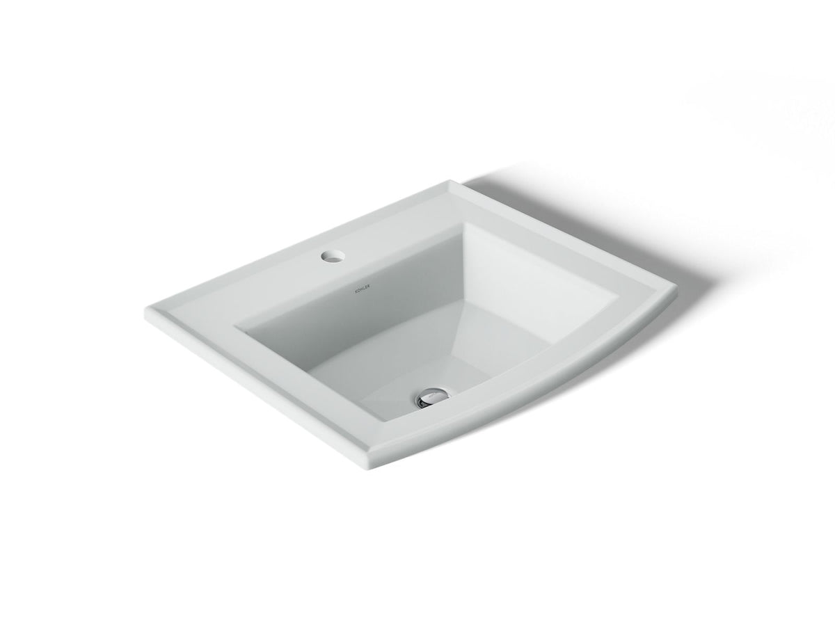 KOHLER K-2356-1-95 Archer 22-3/4" Rectangular Drop-In Bathroom Sink - Ice Grey