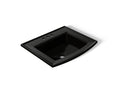 KOHLER K-2356-4-7 Archer 22-3/4" Rectangular Drop-In Bathroom Sink - Black Black