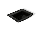 KOHLER K-2356-4-7 Archer 22-3/4" Rectangular Drop-In Bathroom Sink - Black Black