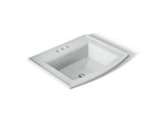 KOHLER K-2356-4-95 Archer 22-3/4" Rectangular Drop-In Bathroom Sink - Ice Grey