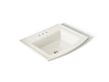 KOHLER K-2356-4-96 Archer 22-3/4" Rectangular Drop-In Bathroom Sink - Biscuit