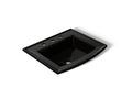 KOHLER K-2356-8-7 Archer 22-3/4" Rectangular Drop-In Bathroom Sink - Black Black