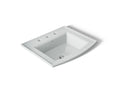 KOHLER K-2356-8-95 Archer 22-3/4" Rectangular Drop-In Bathroom Sink - Ice Grey
