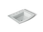 KOHLER K-2356-8-95 Archer 22-3/4" Rectangular Drop-In Bathroom Sink - Ice Grey