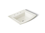 KOHLER K-2356-8-96 Archer 22-3/4" Rectangular Drop-In Bathroom Sink - Biscuit