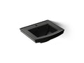KOHLER K-2358-1-7 Archer 24" Rectangular Pedestal Bathroom Sink - Black Black