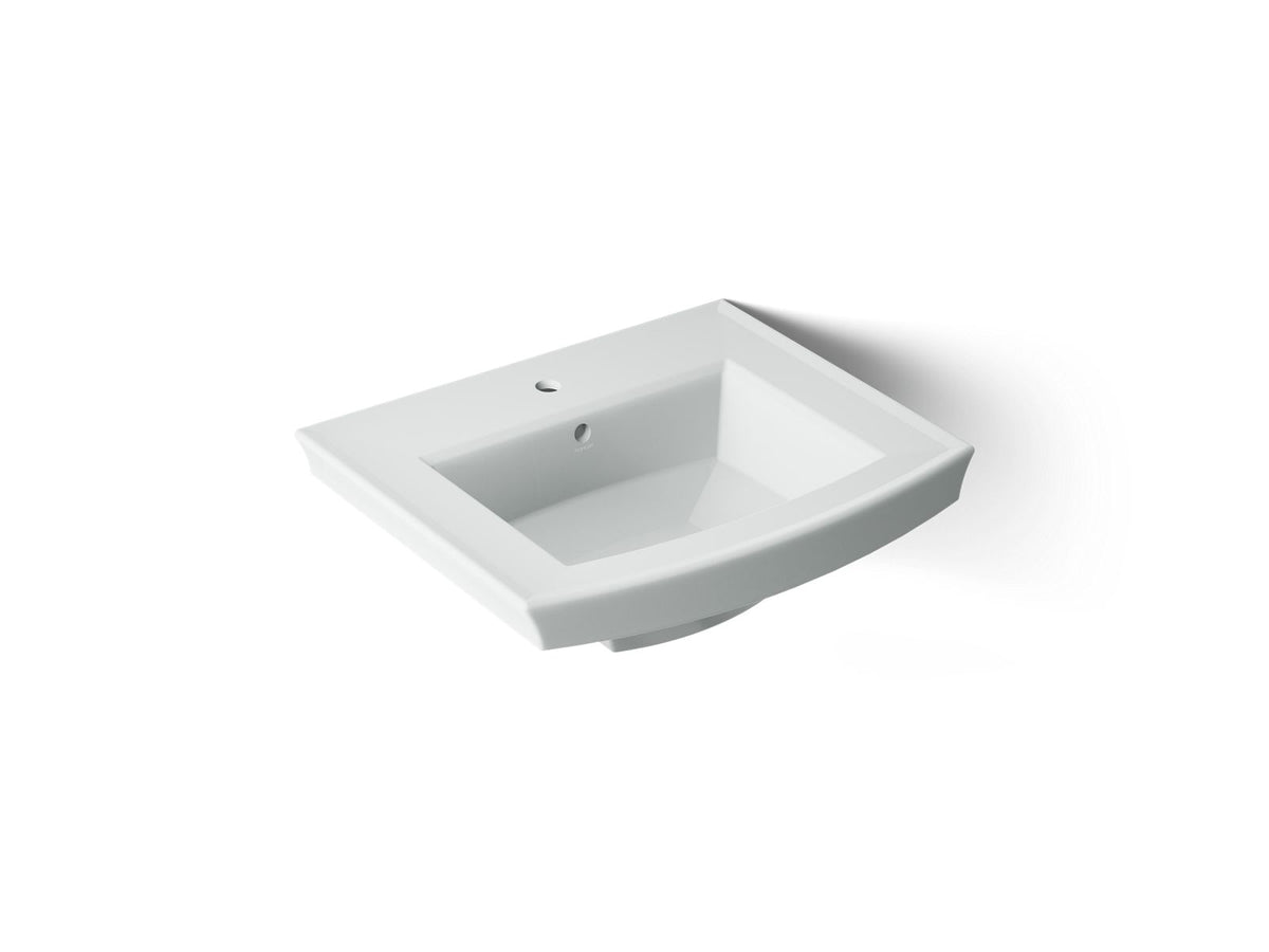 KOHLER K-2358-1-95 Archer 24" Rectangular Pedestal Bathroom Sink - Ice Grey