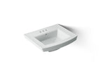 KOHLER K-2358-4-95 Archer 24" Rectangular Pedestal Bathroom Sink - Ice Grey