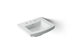 KOHLER K-2358-8-95 Archer 24" Rectangular Pedestal Bathroom Sink - Ice Grey