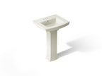KOHLER K-2359-4-96 Archer 24" Rectangular Pedestal Bathroom Sink - Biscuit