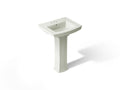 KOHLER K-2359-4-NY Archer 24" Rectangular Pedestal Bathroom Sink - Dune