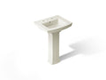KOHLER K-2359-8-96 Archer 24" Rectangular Pedestal Bathroom Sink - Biscuit