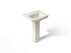KOHLER K-2359-8-96 Archer 24" Rectangular Pedestal Bathroom Sink - Biscuit