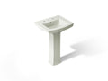 KOHLER K-2359-8-NY Archer 24" Rectangular Pedestal Bathroom Sink - Dune