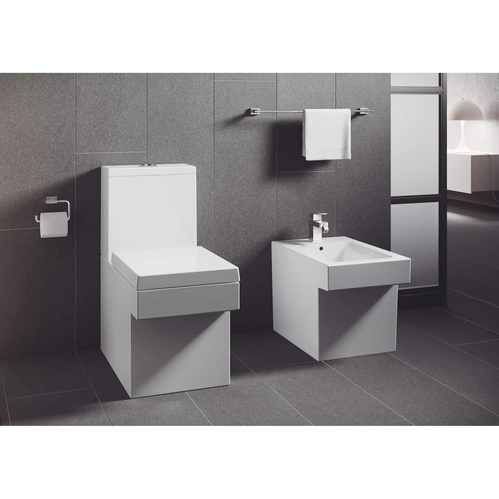 GROHE 40507GN1 Essentials Cube Paper Holder - Brushed Cool Sunrise