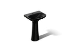 KOHLER K-2362-1-7 Cimarron 22-3/4" Rectangular Pedestal Bathroom Sink - Black Black