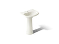KOHLER K-2362-1-96 Cimarron 22-3/4" Rectangular Pedestal Bathroom Sink - Biscuit