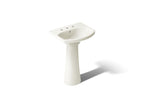 KOHLER K-2362-8-96 Cimarron 22-3/4" Rectangular Pedestal Bathroom Sink - Biscuit