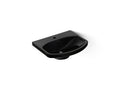 KOHLER K-2363-1-7 Cimarron 22-3/4" Rectangular Pedestal Bathroom Sink - Black Black