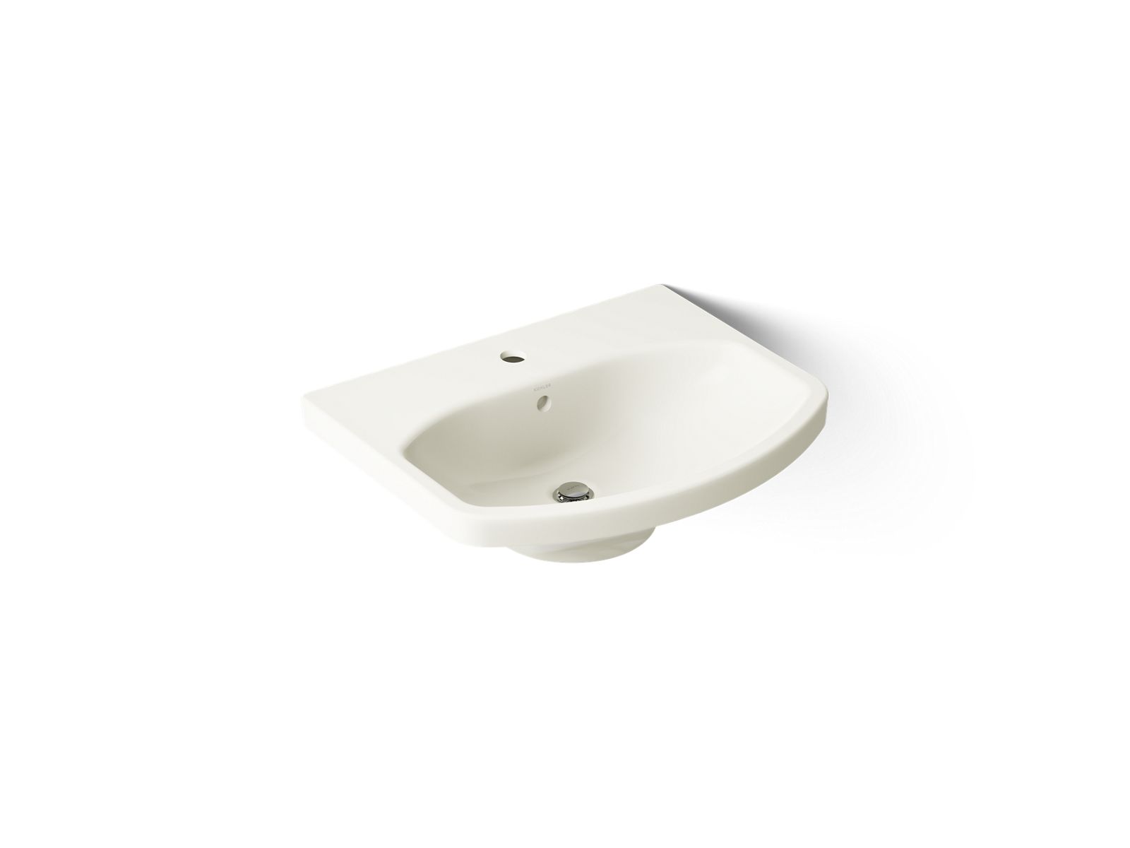 KOHLER K-2363-1-96 Cimarron 22-3/4" Rectangular Pedestal Bathroom Sink - Biscuit