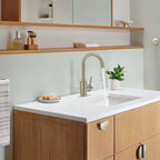 GROHE 32138EN2 Concetto Single Hole Single-Handle L-Size Bathroom Faucet, 1.2 GPM - Brushed Nickel