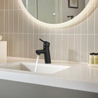 GROHE 342702431 Concetto Single Hole Single-Handle S-Size Bathroom Faucet, 1.2 GPM - Matte Black