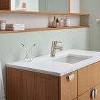 GROHE 34271ENA Concetto Single Hole Single-Handle S-Size Bathroom Faucet, 1.2 GPM Less Drain - Brushed Nickel