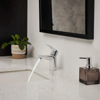 GROHE 23085001 Bauloop Single Hole Single-Handle S-Size Bathroom Faucet, 1.2 GPM Less Drain - Chrome