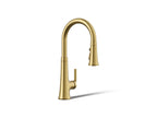KOHLER K-23764-2MB Tone Pull-Down Kitchen Sink Faucet With Three-Function Sprayhead - Vibrant Brushed Moderne Brass