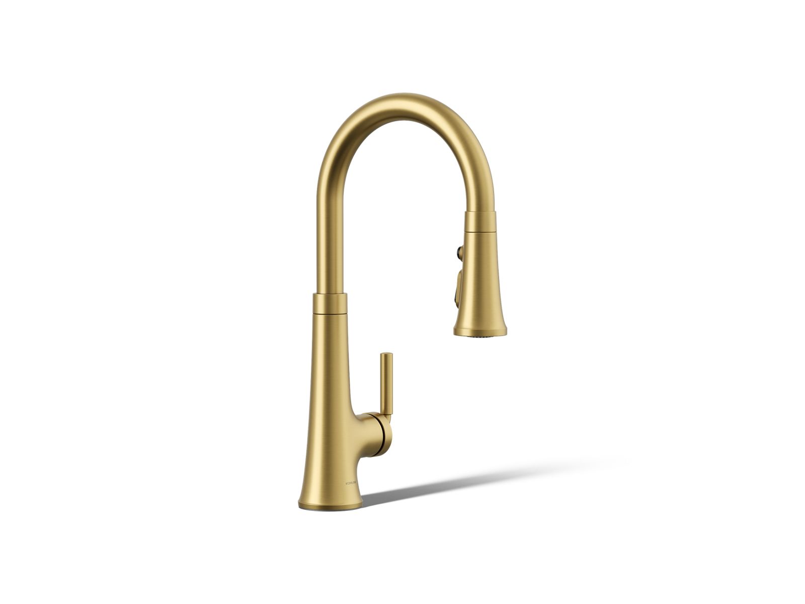 KOHLER K-23764-2MB Tone Pull-Down Kitchen Sink Faucet With Three-Function Sprayhead - Vibrant Brushed Moderne Brass
