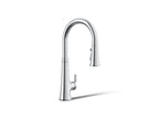 KOHLER K-23766-CP Tone Touchless Pull-Down Kitchen Sink Faucet With Three-Function Sprayhead - Polished Chrome