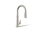 KOHLER K-23766-VS Tone Touchless Pull-Down Kitchen Sink Faucet With Three-Function Sprayhead - Vibrant Stainless