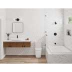 GROHE 1024982430 Concetto Pressure Balance Valve Tub/Shower Trim Kit - Matte Black
