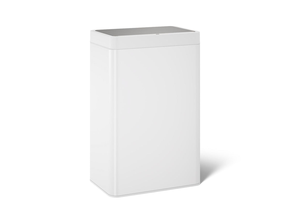 KOHLER K-23825-STW 13-Gallon Touchless Stainless Steel Trash Can - Stainless Steel + White