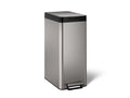 KOHLER K-23826-ST 13-Gallon Stainless Steel Slim Step Trash Can With Bifold Lid - Stainless Steel