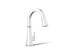 KOHLER K-23830-CP Riff Pull-Down Kitchen Sink Faucet With Three-Function Sprayhead - Polished Chrome