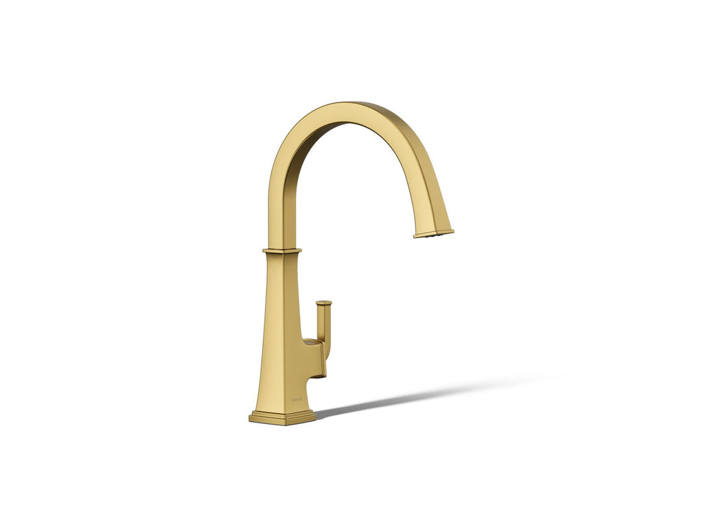KOHLER K-23833-2MB Riff Single-Handle Bar Sink Faucet - Vibrant Brushed Moderne Brass